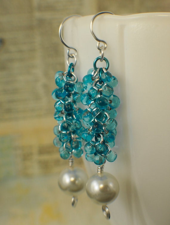 Miyuki Mint Green Lined Aqua Miyuki Drop Glass Beads
