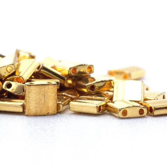 Miyuki 191 Beads Tila and Half Tila 24kt Gold Plated