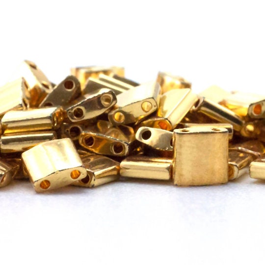Miyuki 191 Beads Tila and Half Tila 24kt Gold Plated