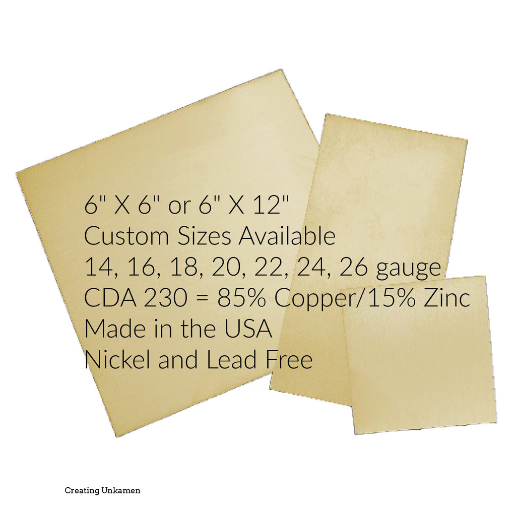 Brass Sheet Metal - YOU Pick the Size and Gauge - 100% Guarantee