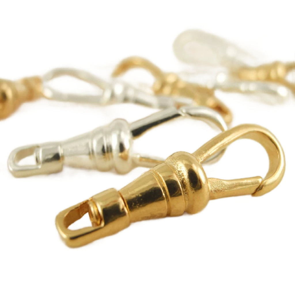4 Large Self Closing Swivel Clasps - Triggerless - 22mm X 8mm - Silver Plated or Gold Plated - 100% Guarantee
