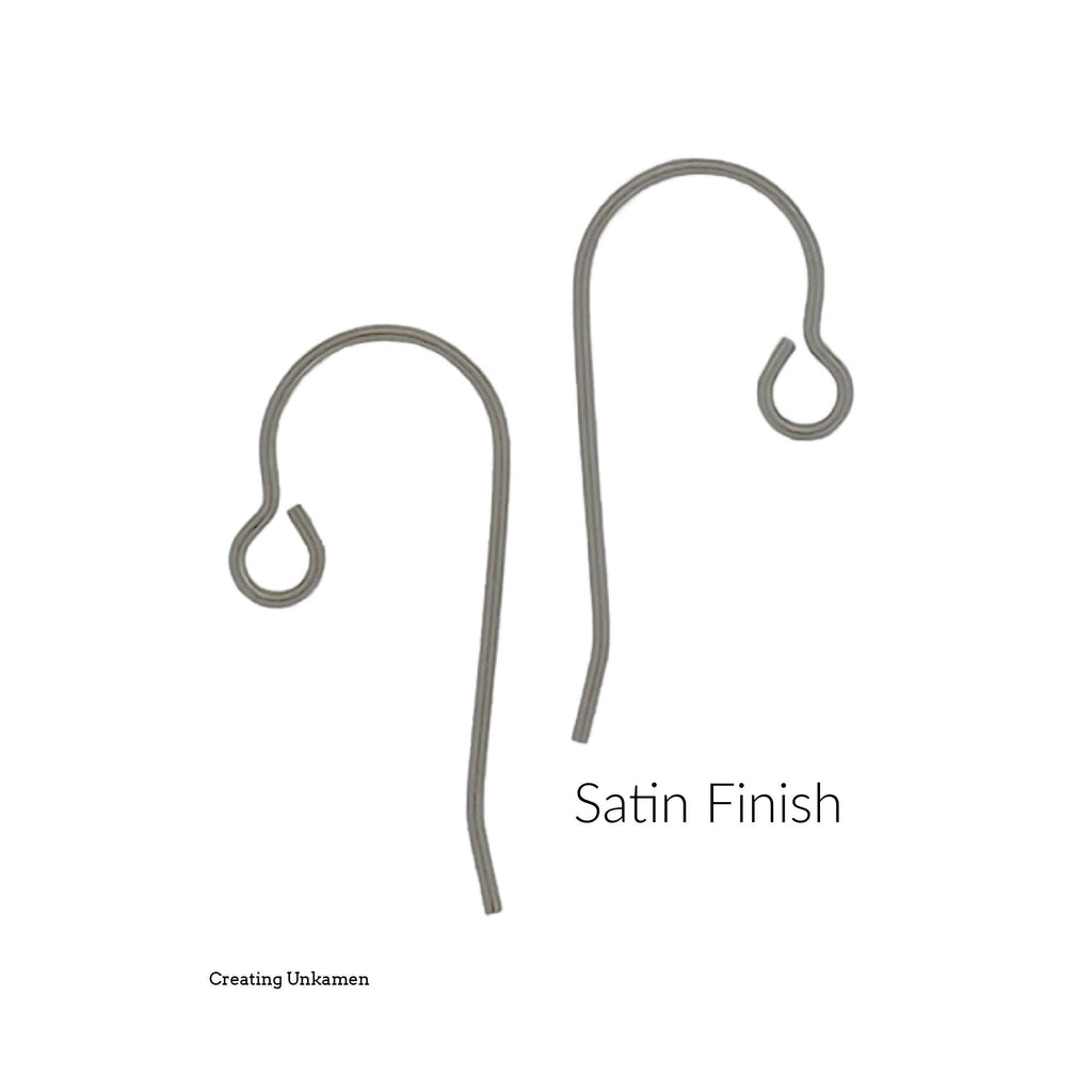 Titanium Ear Wires - 10 Pairs with Outside Loop - Made in the USA