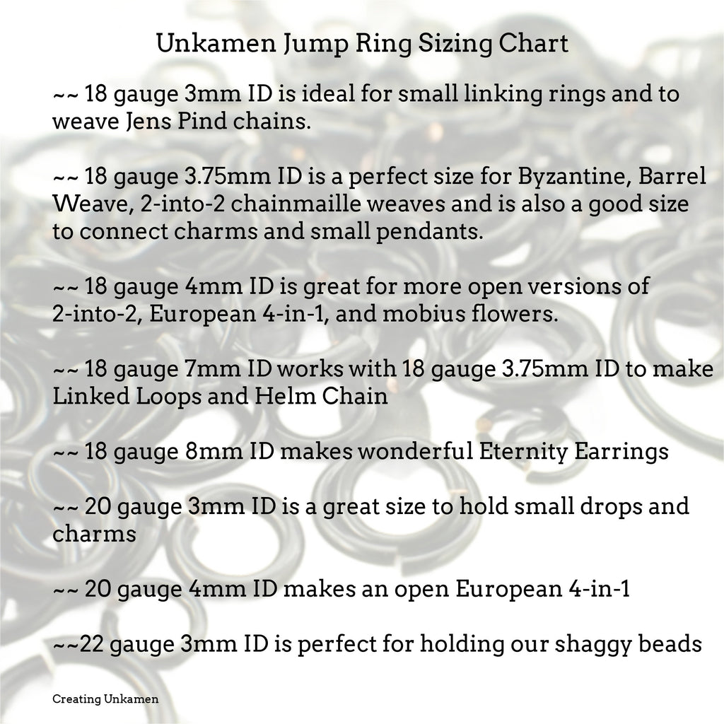 100 Black Jump Rings - Custom Handmade in 10, 12, 14, 16, 18, 20, 22 or 24 gauge - 100% Guarantee