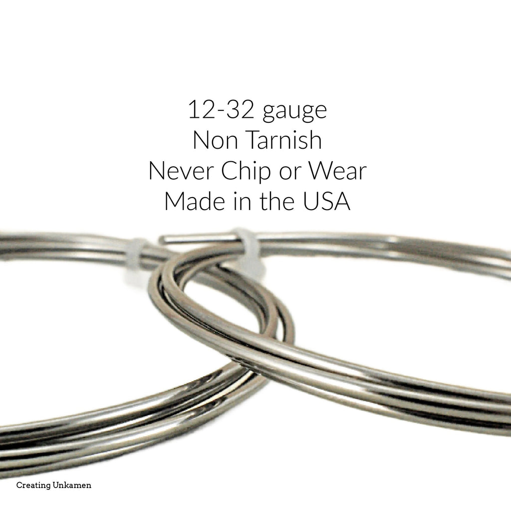 Wire Jewelry Grade Stainless Steel 316L Premium Round in Gauge 12, 14, 16, 18, 20, 22, 24, 26, 28, 30, 32 - 100% Guarantee
