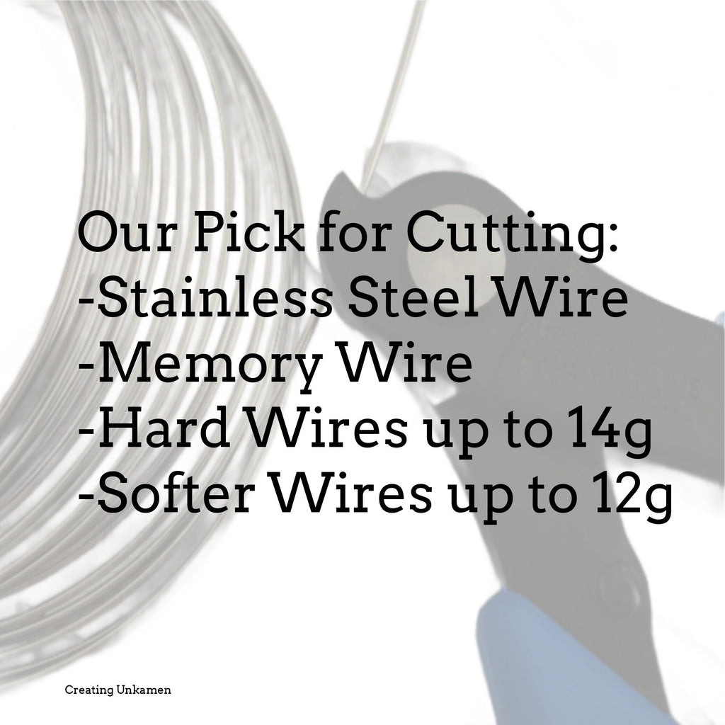 Best HARD Wire Cutters Xuron Double Flush - Our Pick for Stainless Steel and a Must for Memory Wire - Made in the USA - Wire Sample Included