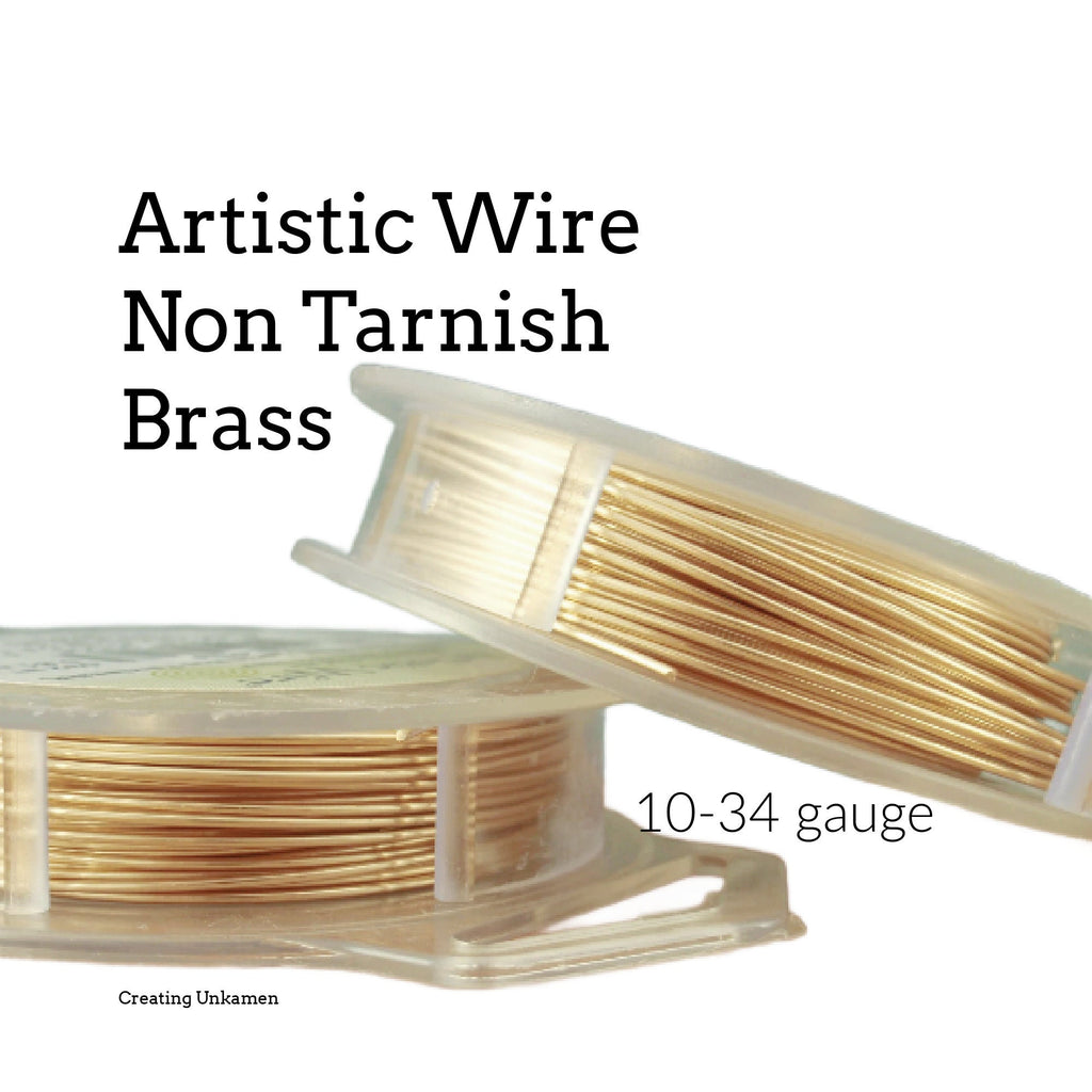 Non Tarnish Brass Artistic Wire - Permanently Colored - You Pick Gauge 10, 12, 14, 16, 18, 20, 22, 24, 26, 28, 30, 32, 34 – 100% Guarantee