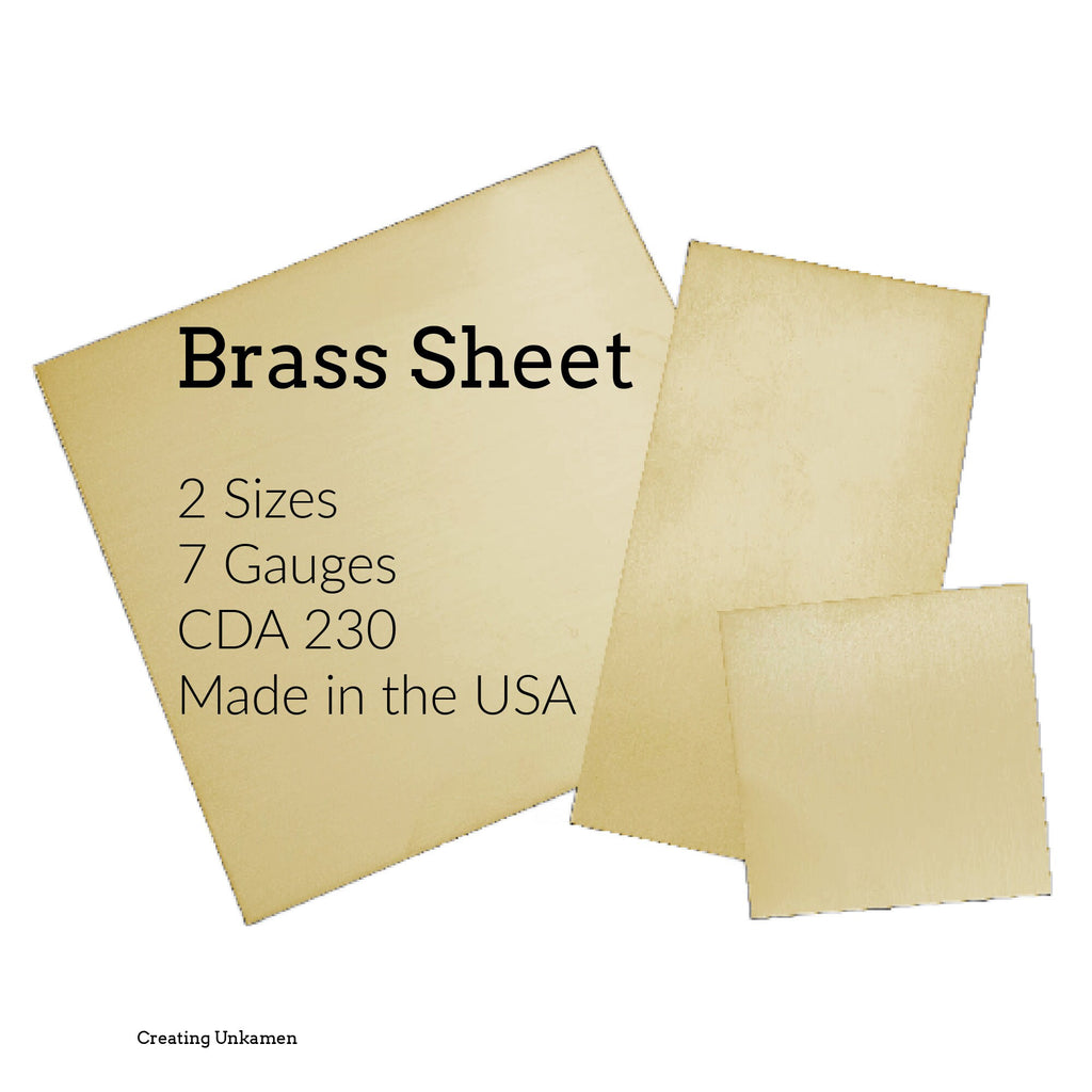 Brass Sheet Metal - YOU Pick the Size and Gauge - 100% Guarantee