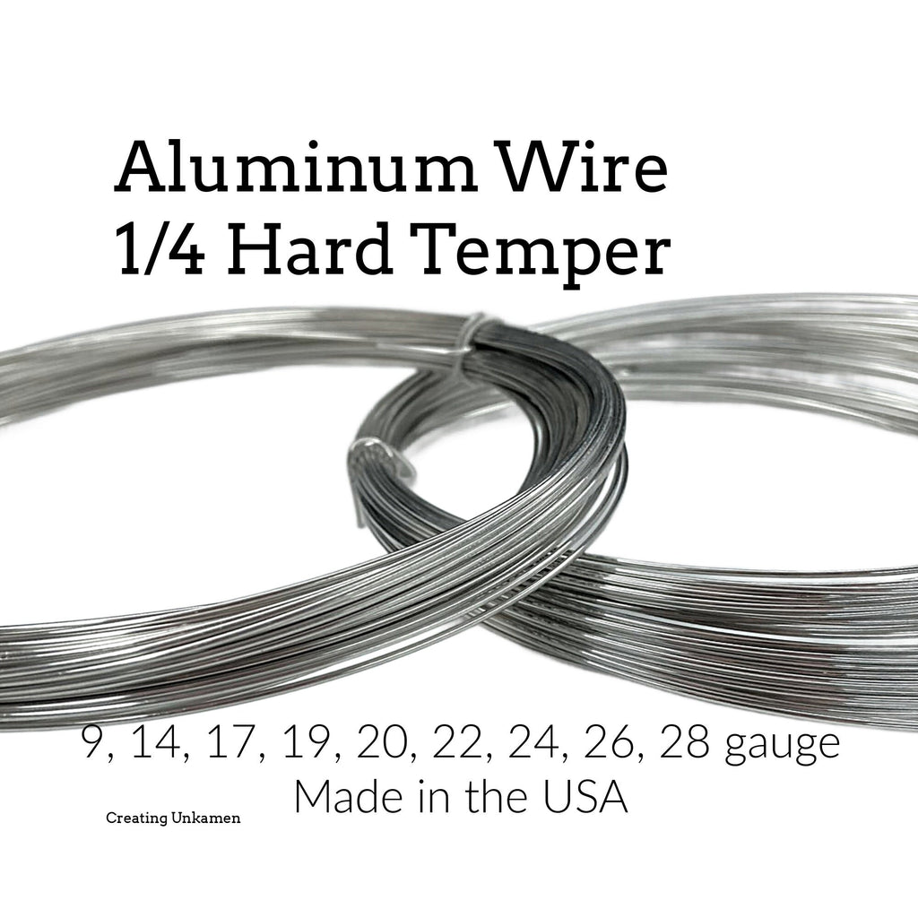 Aluminum Wire - 1/4 Hard - You Pick 14, 17, 19, 20, 22, 24, 26, 28 gauge - 100% Guarantee - Made in the USA