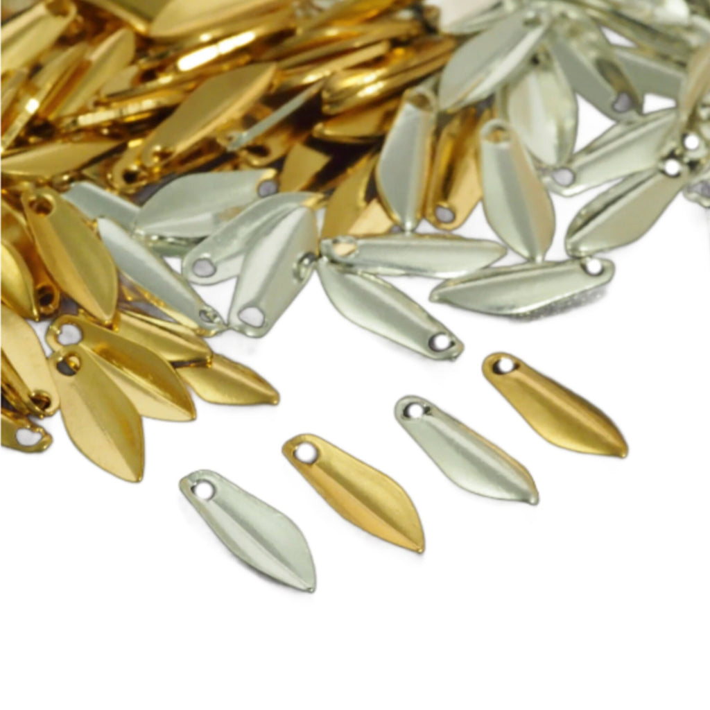 30 Dagger Drops - Teardrop Charms - 9mm x 3mm - Silver Or Gold Plated - 100% Guarantee