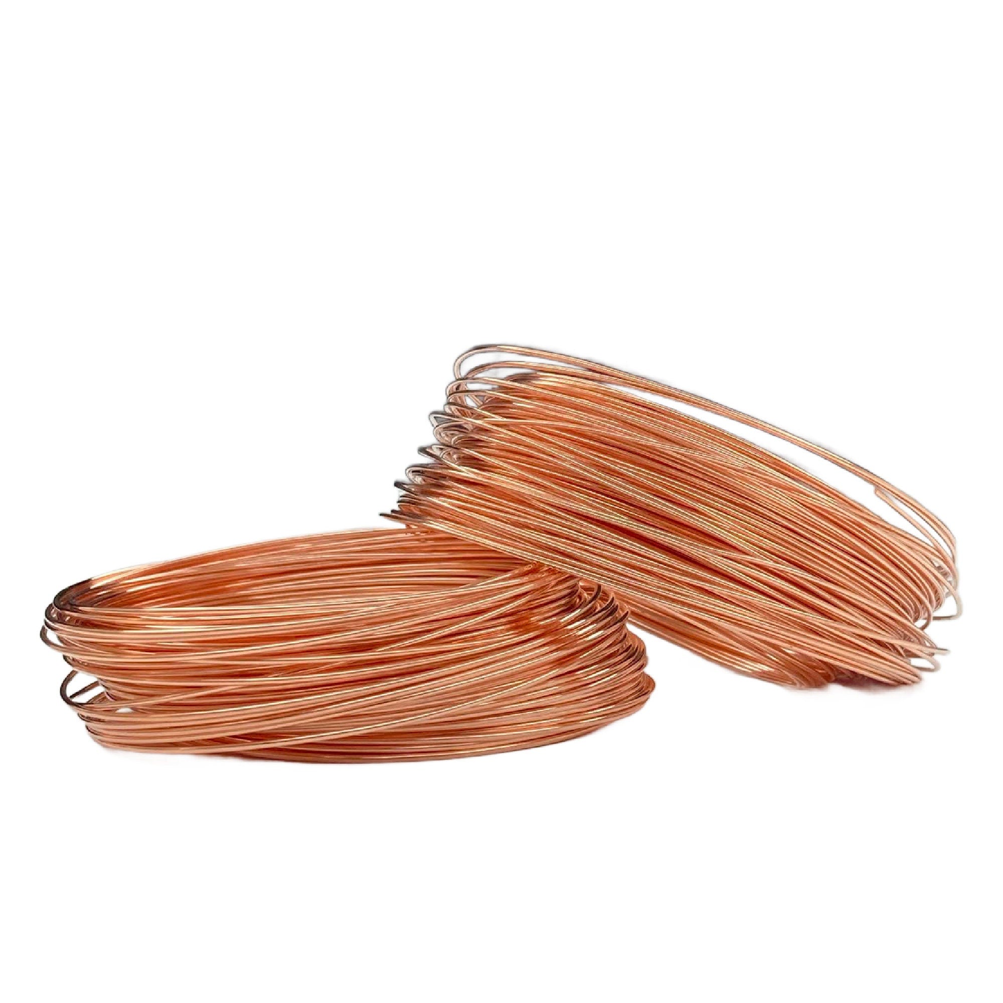 Half Hard Copper Wire Round Solid Raw Metal You Pick Gauge 16, 18, 19,  20, 22, 24 - Main Image