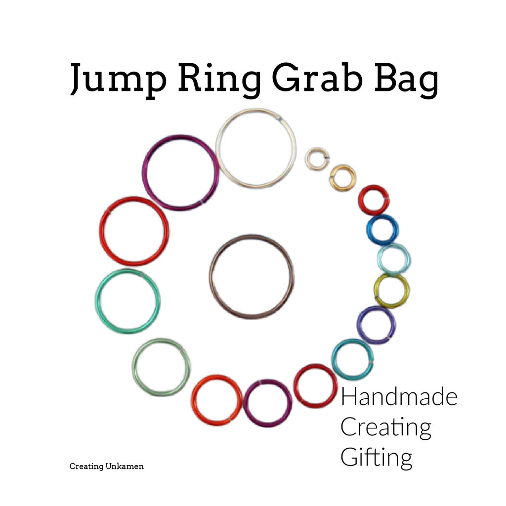 Handmade Jump Ring Grab Bag - Enameled Coated Copper - 100% Guarantee