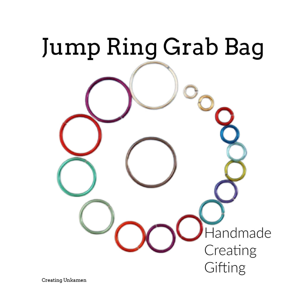 Handmade Jump Ring Grab Bag - Enameled Coated Copper - 100% Guarantee