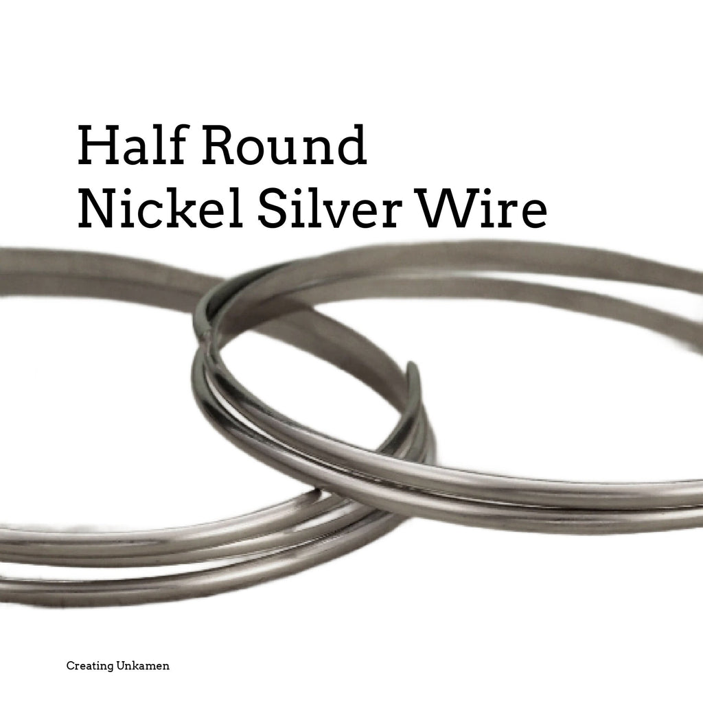Half Round Nickel Silver Wire - You Pick Gauge 6, 8, 10