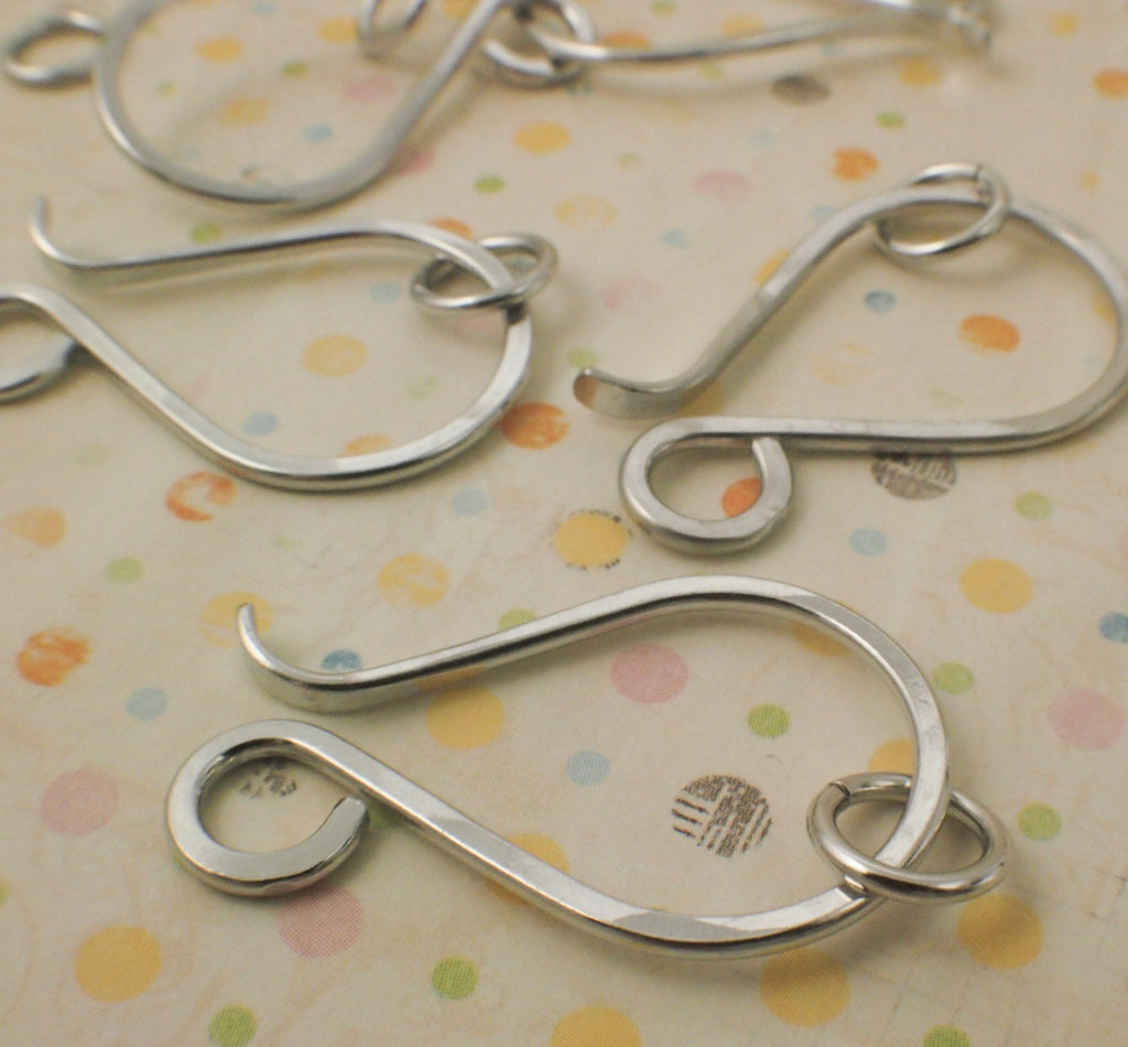 1 Large Solid Metal Clasp 33mm X 19mm - Brass, Copper, Stainless Steel, Bronze, Aluminum