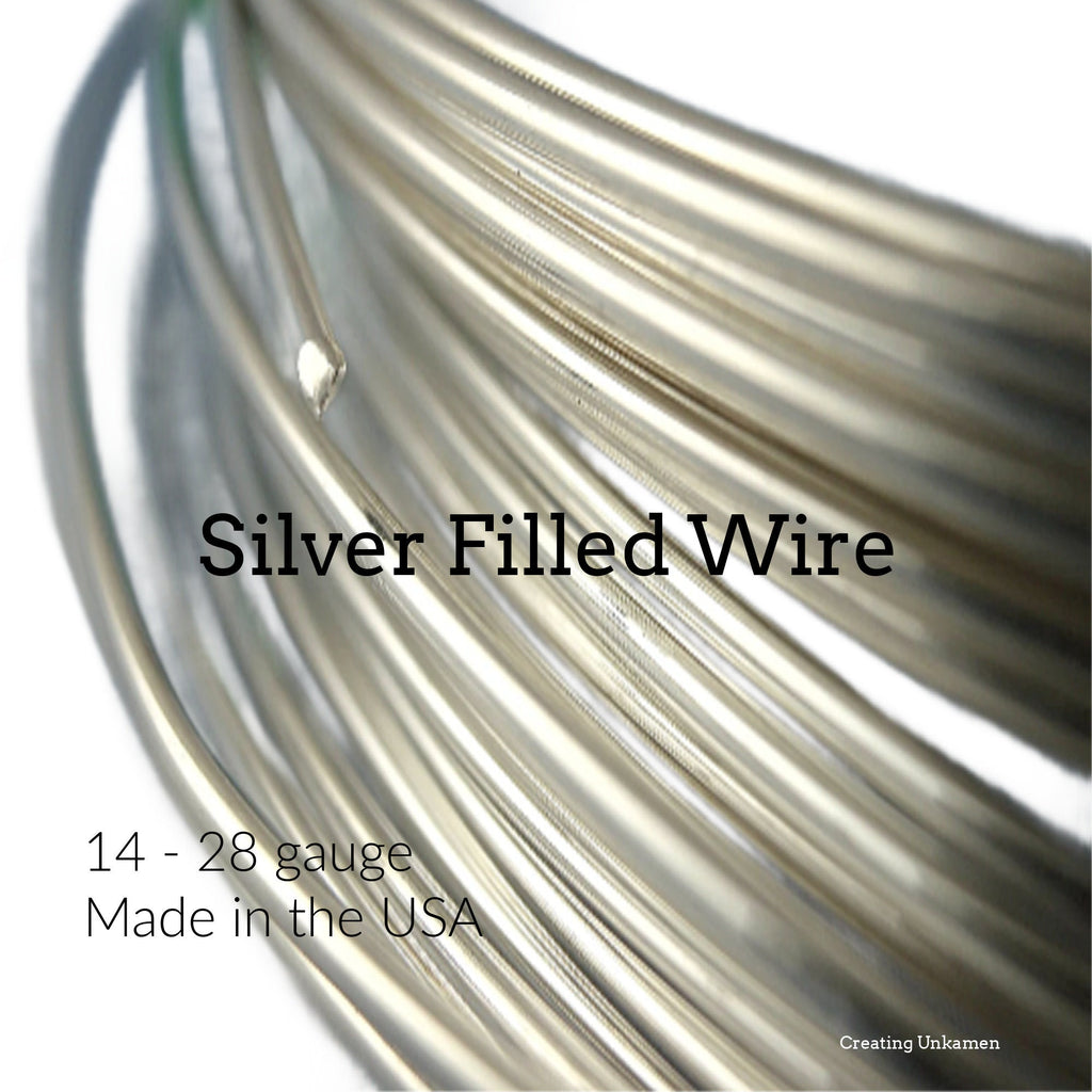 1/2 Troy Ounce Silver Filled Wire Half Hard & Dead Soft 14, 16, 18, 20, 22, 24, 26, 28 gauge Also Antique and Black Finishes