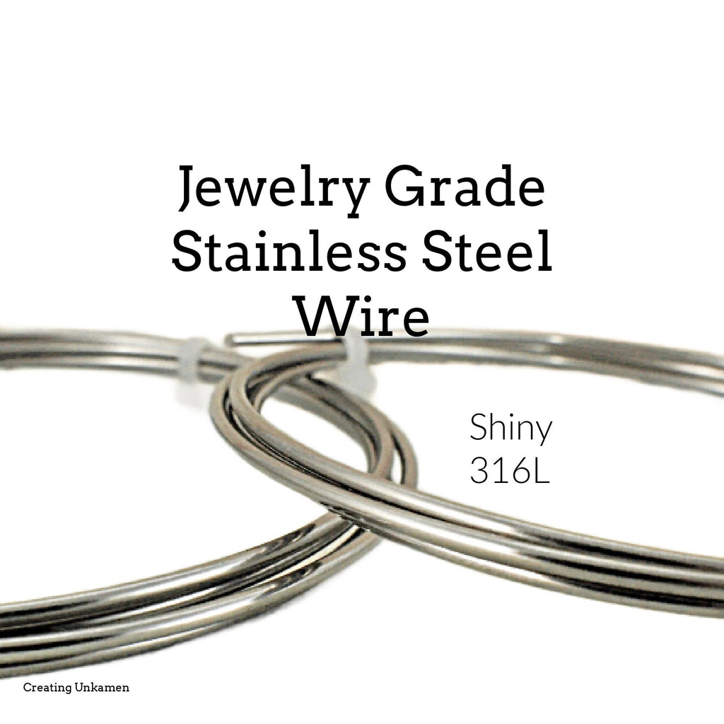 Wire Jewelry Grade Stainless Steel 316L Premium Round in Gauge 12, 14, 16, 18, 20, 22, 24, 26, 28, 30, 32 - 100% Guarantee