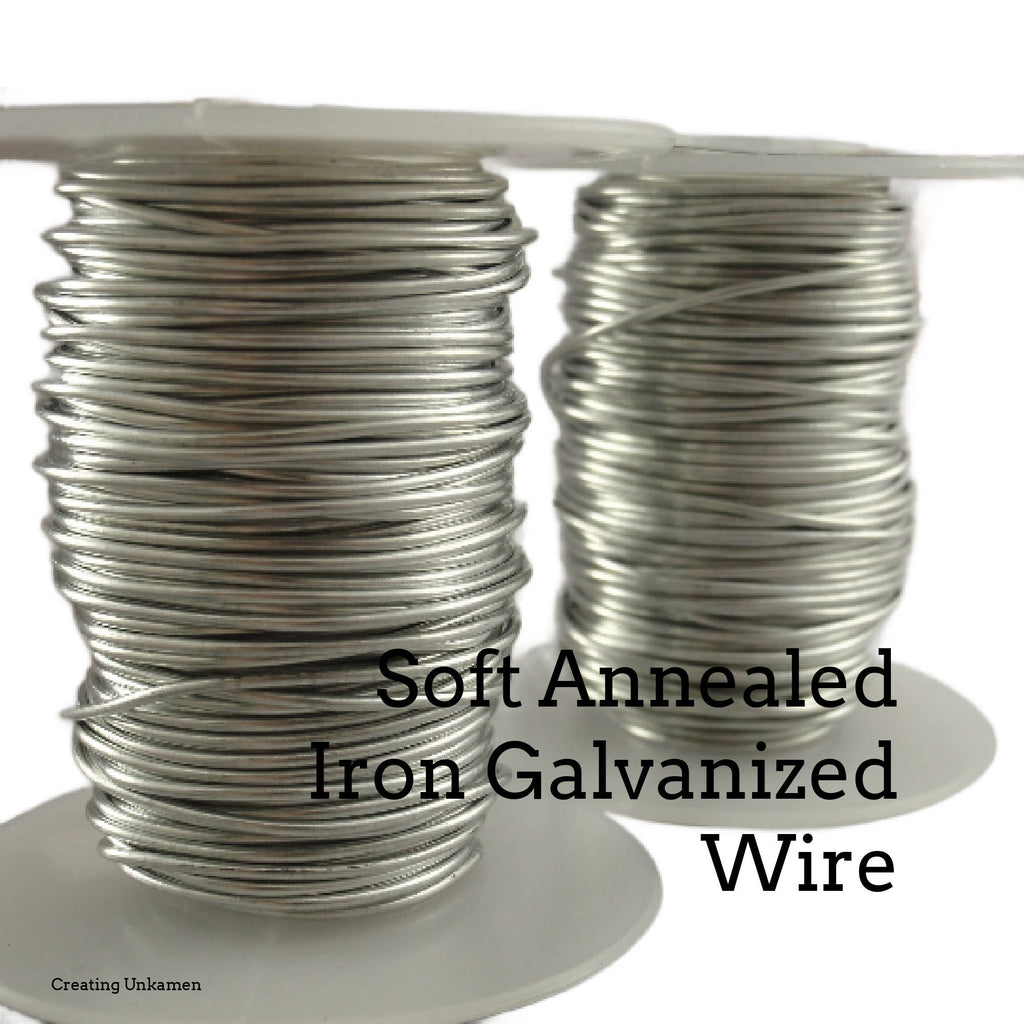 Wire Soft Annealed Iron Galvanized - 100% Guarantee - You Pick Gauge 8, 10, 12, 14, 17, 18, 19, 21, 23, 25, 26, 27