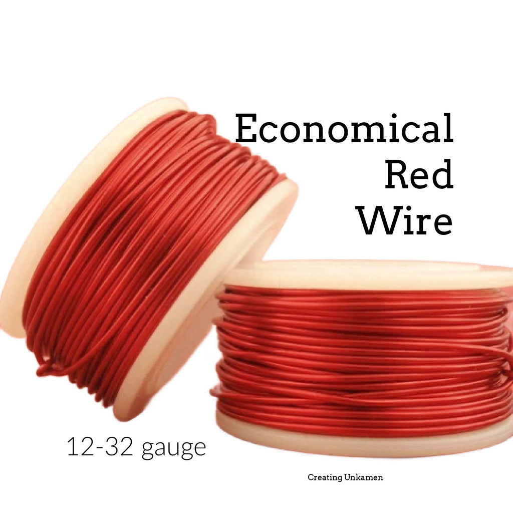 Red Wire - Enameled Coated Copper - YOU Pick the Gauge 12, 14, 16, 18, 20, 22, 24, 26, 28, 30, 32 - 100% Guarantee