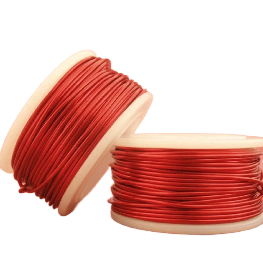 Red Wire - Enameled Coated Copper - YOU Pick the Gauge 12, 14, 16, 18, 20, 22, 24, 26, 28, 30, 32 - 100% Guarantee