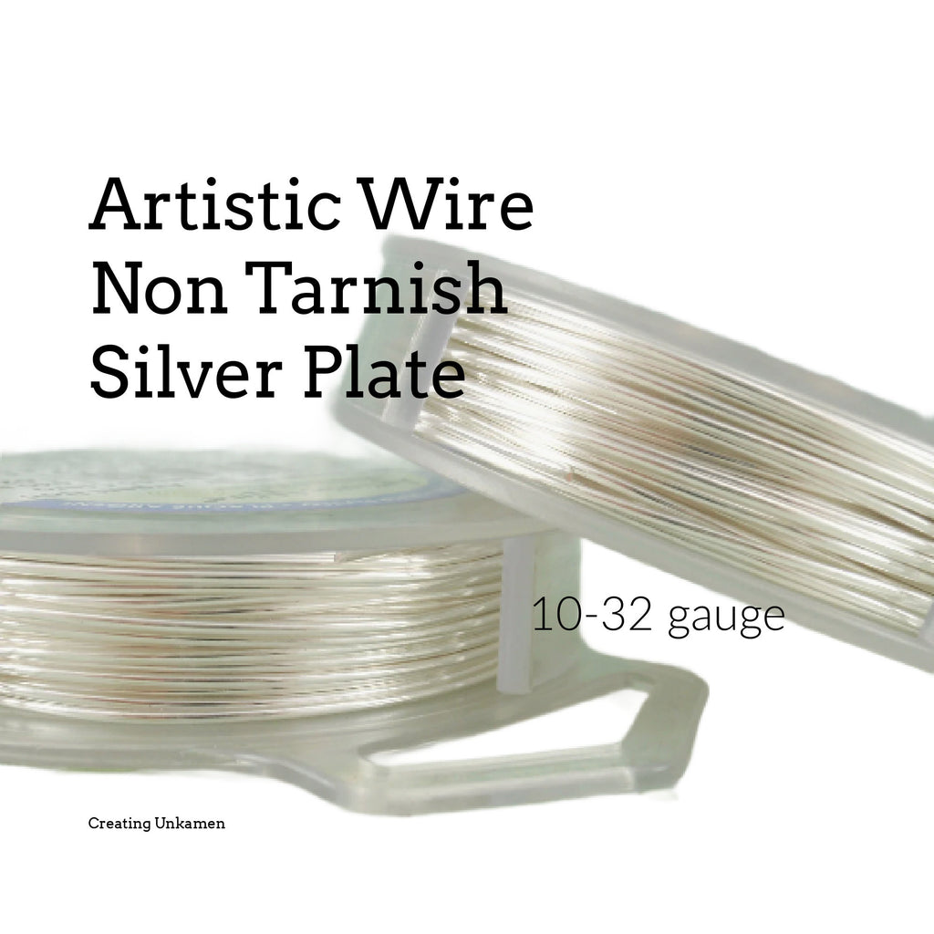 Artistc Wire Non Tarnish Silver Plate 10, 12, 14, 16, 18, 20, 22, 24, 26, 28, 30, 32 gauge - 100% Guarantee