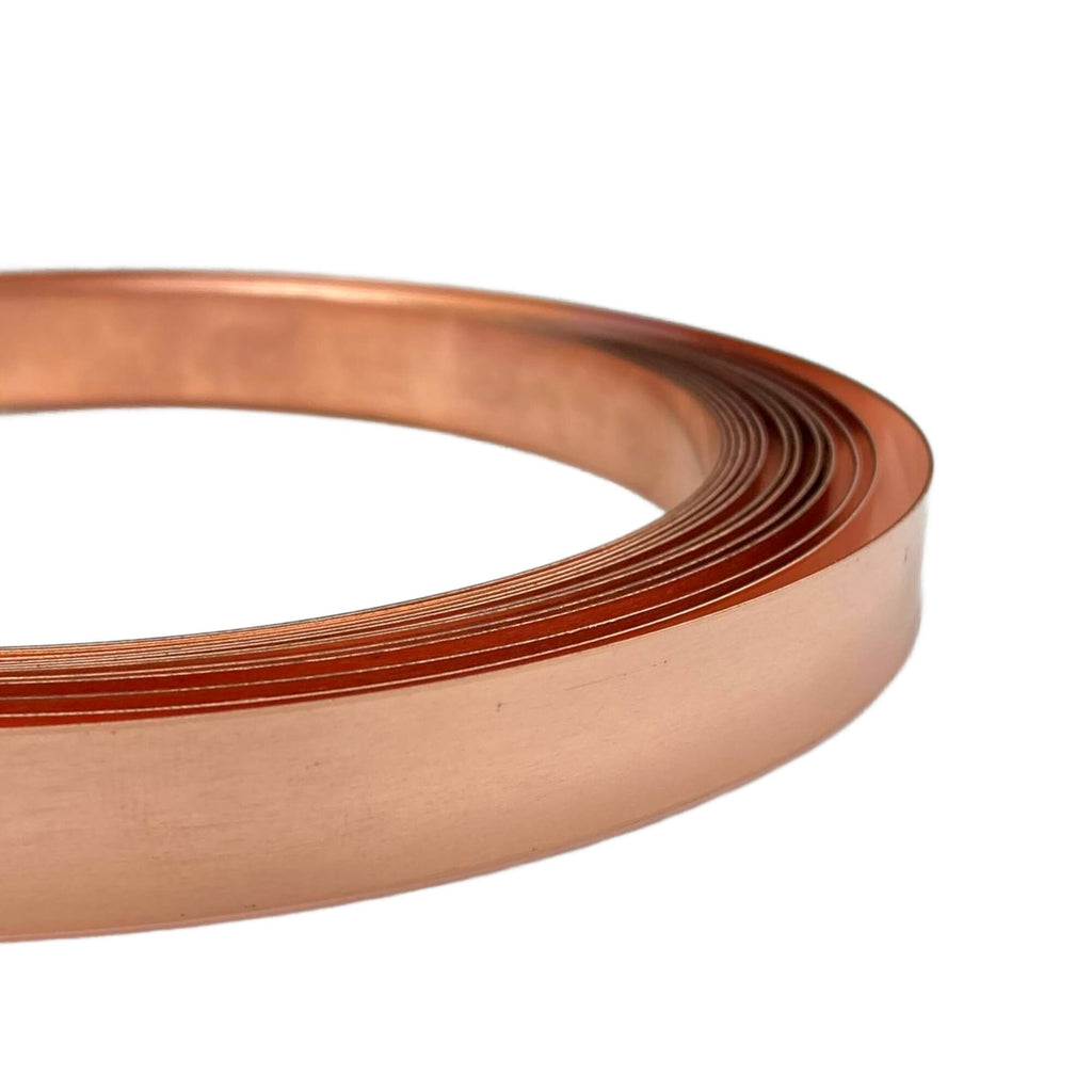 Narrow Flat Copper Strip Wire - By the Foot - Solid, Raw Bracelet, Bezel and Ring Stock - 8 Sizes to Select From with 100% Guarantee