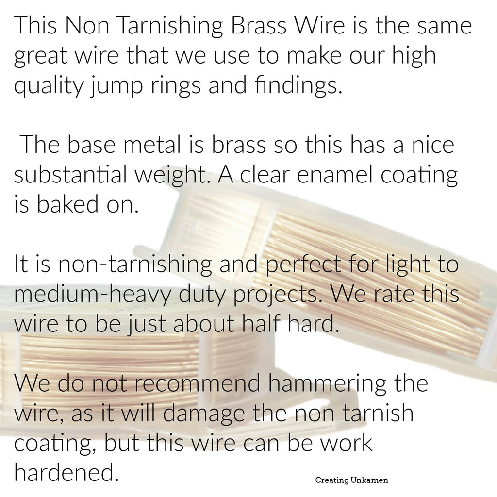Non Tarnish Brass Artistic Wire - Permanently Colored - You Pick Gauge 10, 12, 14, 16, 18, 20, 22, 24, 26, 28, 30, 32, 34 – 100% Guarantee