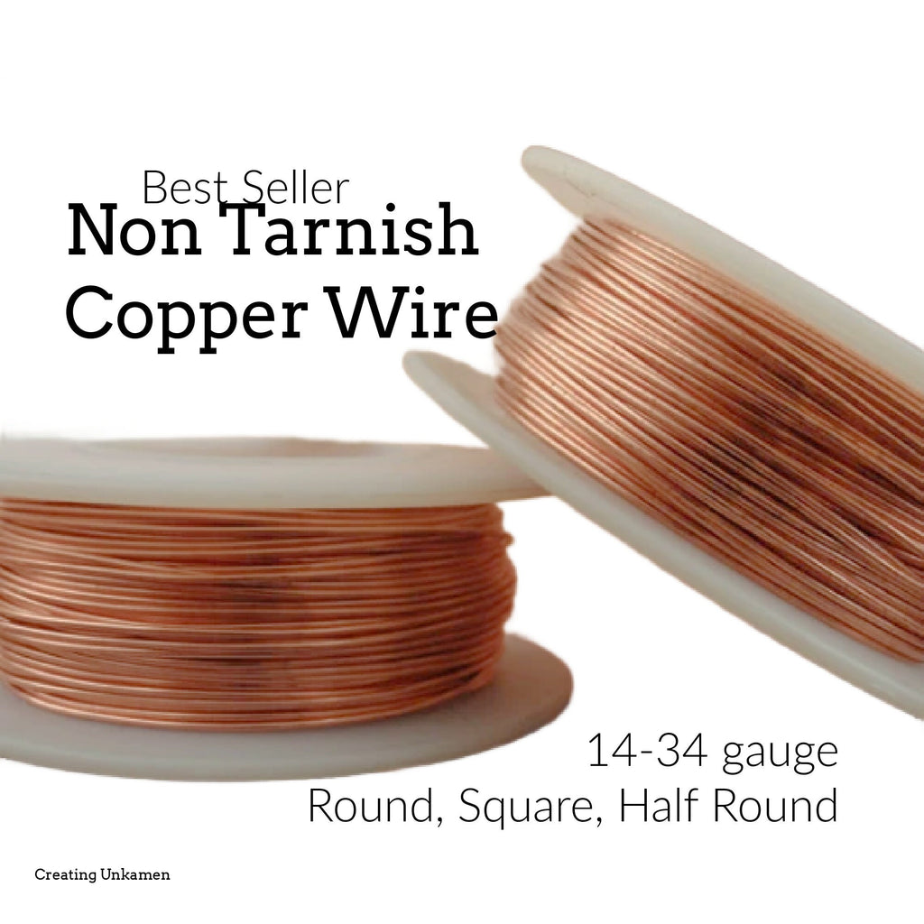 Non Tarnish Copper Wire - 100% Guarantee You Pick Gauge 14, 16, 18, 20, 21, 22, 24, 26, 28, 30, 32, 34