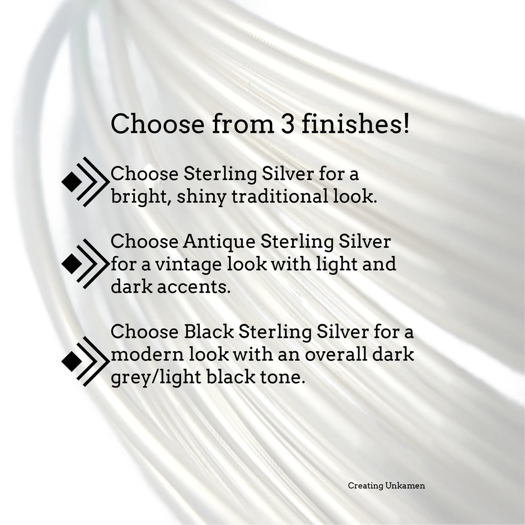 1/4 Troy Ounce Silver Filled Wire Half Hard & Dead Soft 14, 16, 18, 20, 22, 24, 26, 28 gauge Also Antique and Black Finishes
