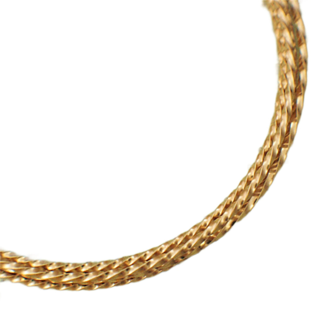 Twisted Square 14kt Yellow or Rose Gold Filled Wire - Half Hard - 1/8 Troy ounce - 16, 18, 20, 22, 24, 26 gauge