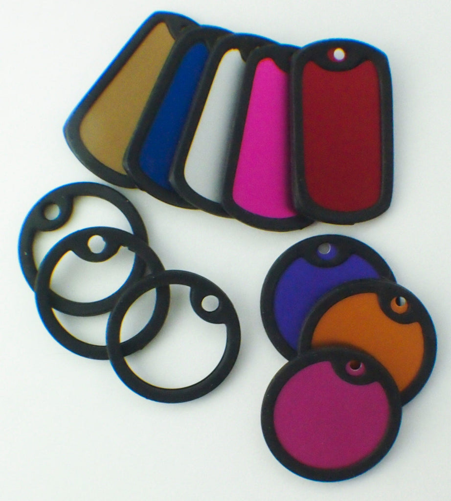 15 Aluminum Dog Tags - Lightweight, Economical and Colorful - 100% Guarantee