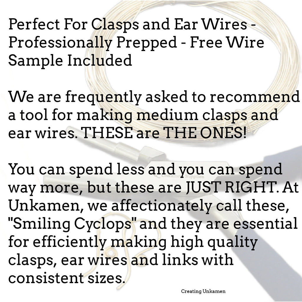 Stepped Looping Specialty Plier - Perfect For Clasps and Ear Wires - Professionally Prepped - Free Wire Sample Included - 100% Guarantee