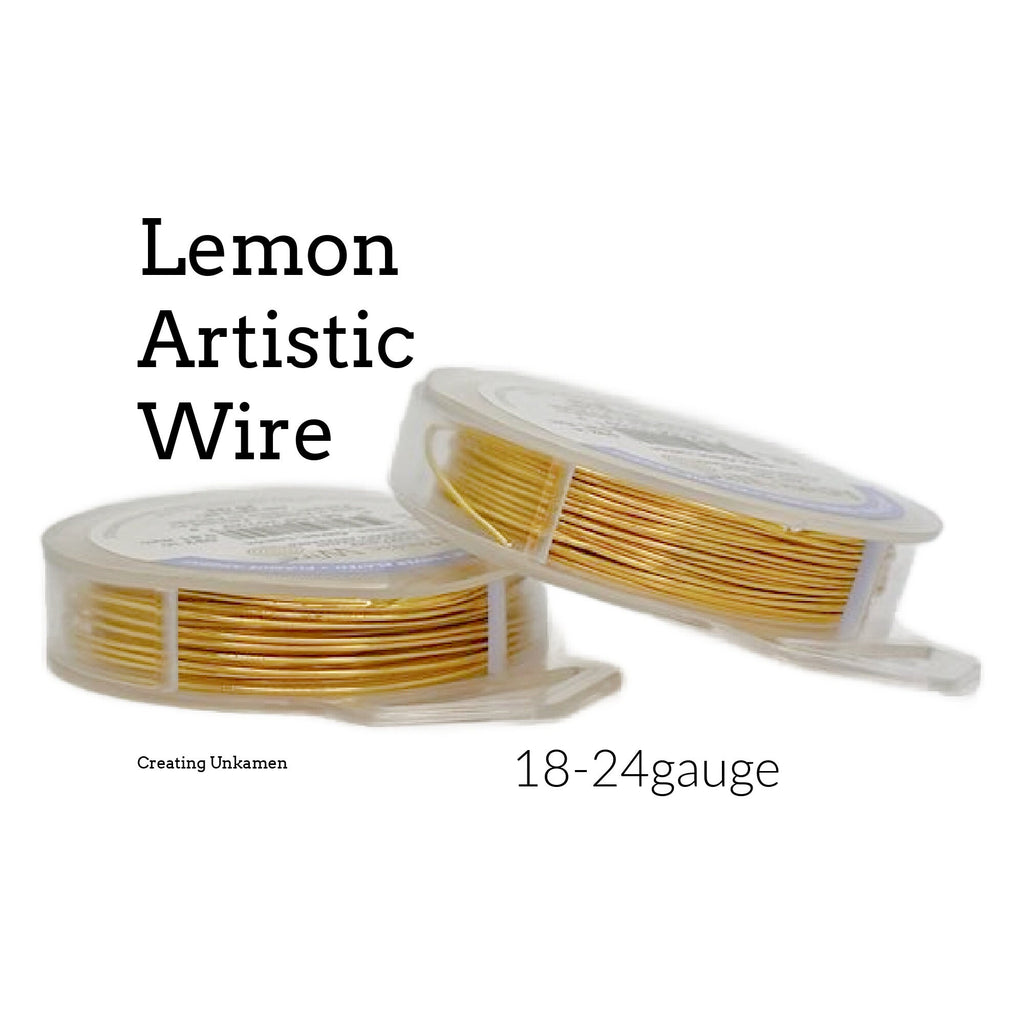 Lemon Yellow Artistic Wire 18, 20, 22, 24 gauge - 100% Guarantee