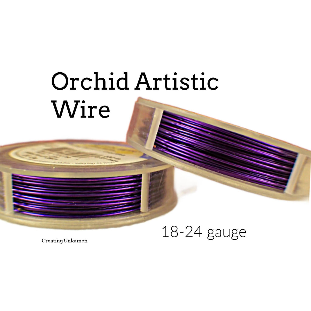 Orchid Artistic Wire - Permanently Colored - You Pick Gauge 18, 20, 22, 24– 100% Guarantee
