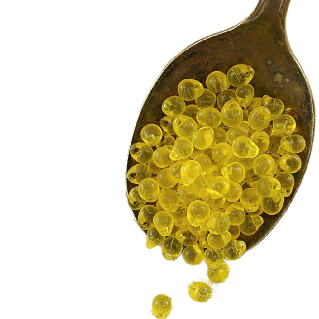 Transparent Yellow Miyuki Drop Beads DP 136