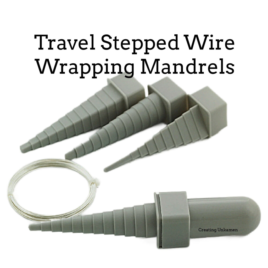 Travel Stepped Wire Wrapping Mandrels - Our Pick for Creating On The Road - Wire Sample Included