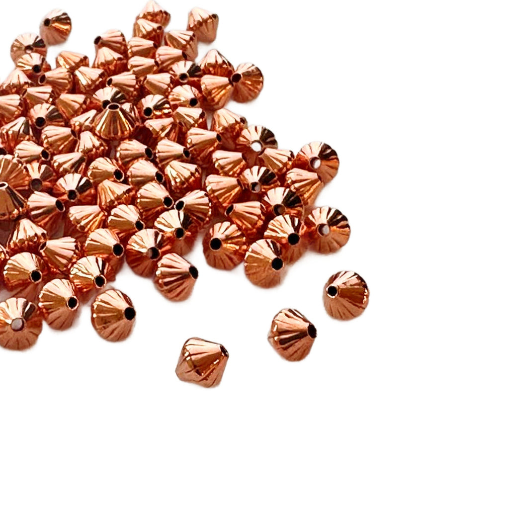 Copper Hogan Beads - Ready to Patina or Seal - 5mm Made in the USA