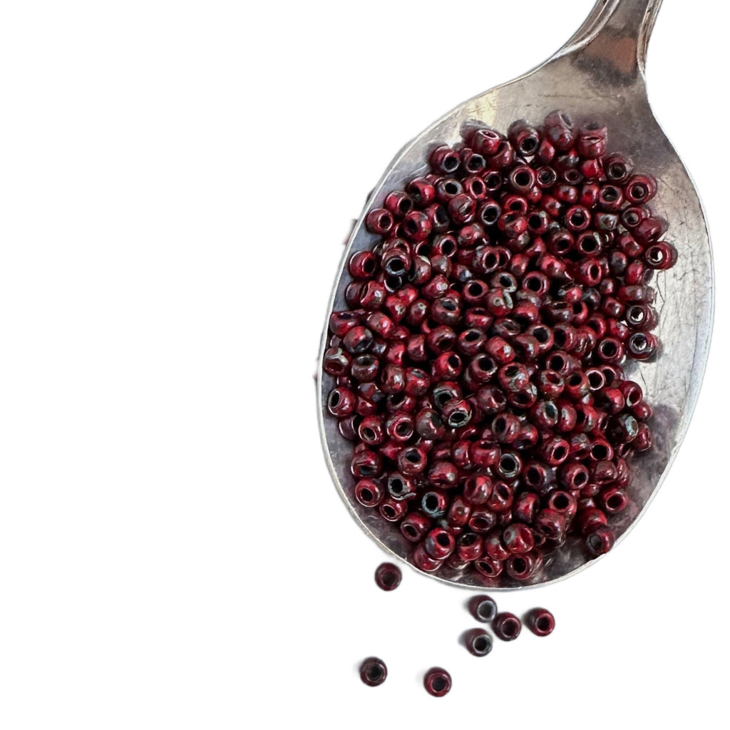 Miyuki 4513 Opaque Red Picasso 6/0, 8/0, 11/0 Seed Beads - 100% Guarantee