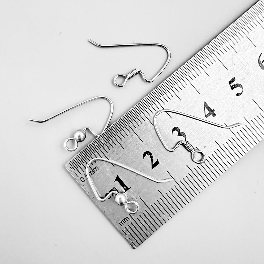 Ear Wires - 8 Pairs Stainless Steel Perfect Balance with Beads or Coils