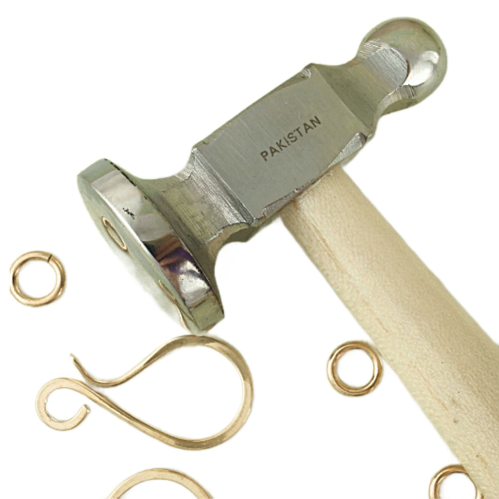 Chasing Hammer - You Choose FLAT or DOMED - Our Pick for a Great All Around Planishing Tool - Wire Sample Included