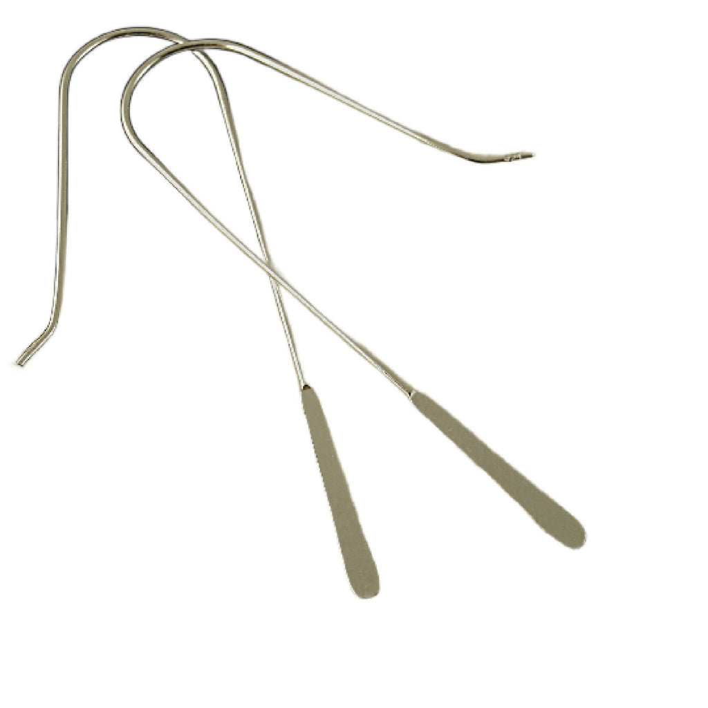 1 Pair Sterling Silver Paddle Ear Wires - Easy Peasy - Just Add a Bead