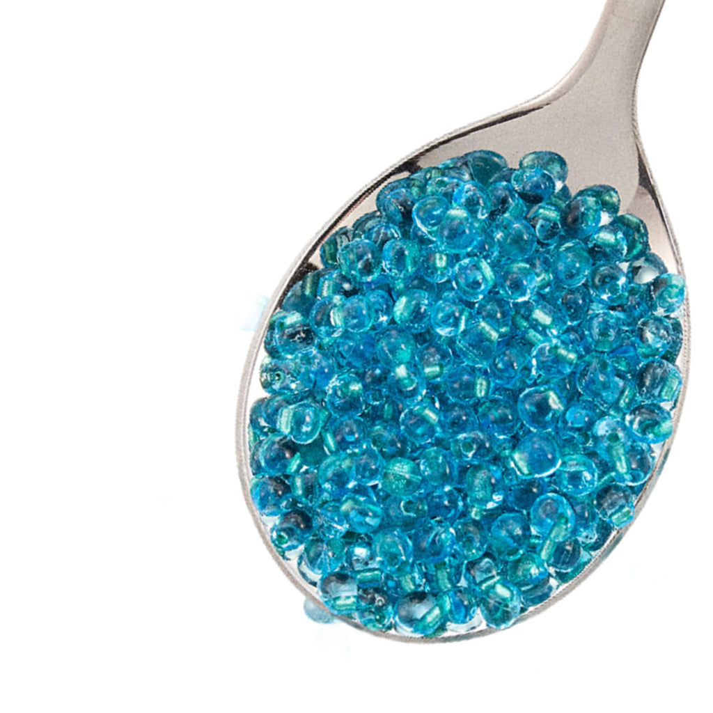 Miyuki Sparkling Aqua Green Lined Aqua Drop Beads - 3.4mm 100% Guarantee