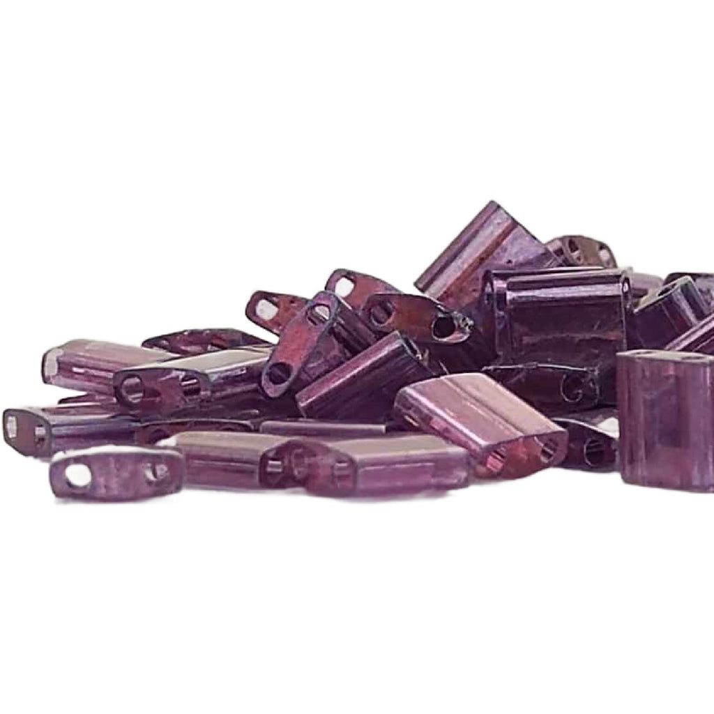 Miyuki 316 Light Amethyst Gold Luster Tila and Half Tila Beads - 100% Guarantee