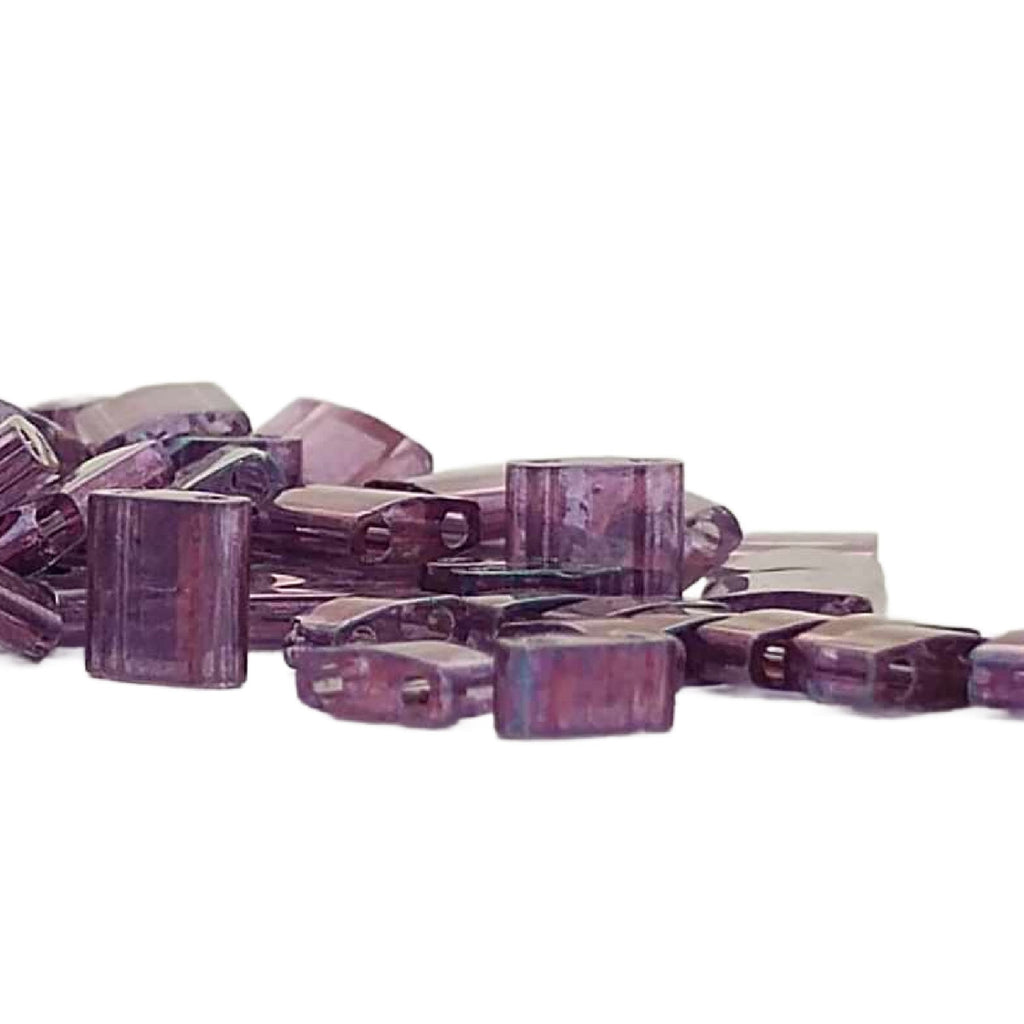 Miyuki 316 Light Amethyst Gold Luster Tila and Half Tila Beads - 100% Guarantee