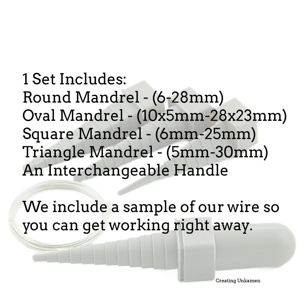 Travel Stepped Wire Wrapping Mandrels - Our Pick for Creating On The Road - Wire Sample Included