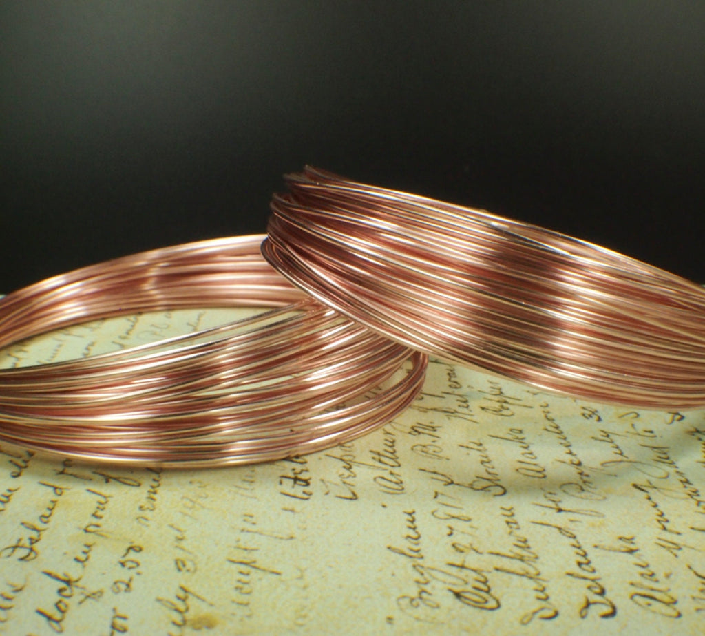 Premium Half Hard Rose Gold Colored Wire - 20, 22, 24 gauge - 100% Guarantee