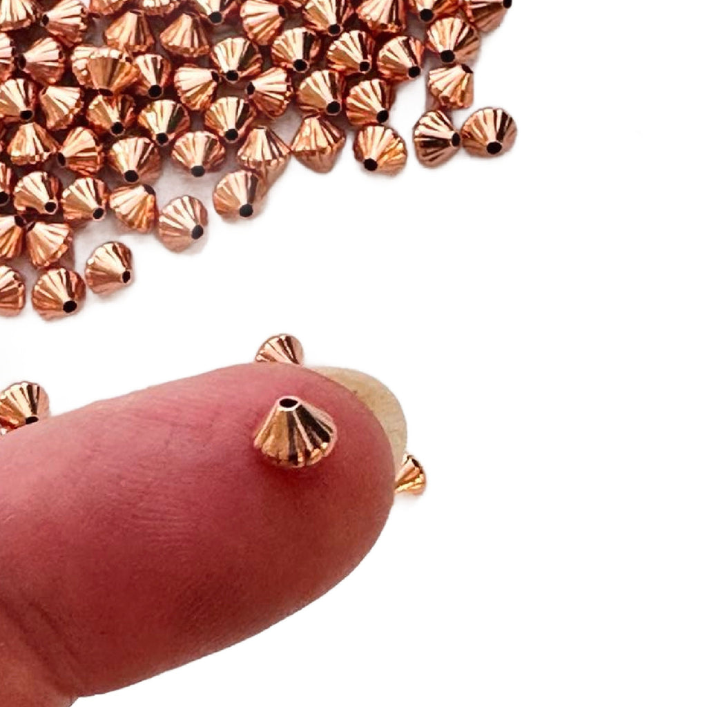 Copper Hogan Beads - Ready to Patina or Seal - 5mm Made in the USA
