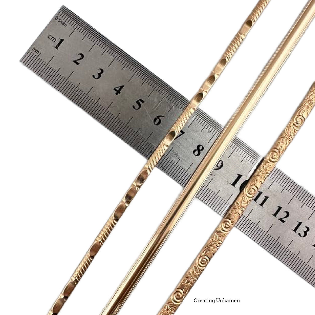 14kt Gold Filled Pattern Flat Wire - By the Inch