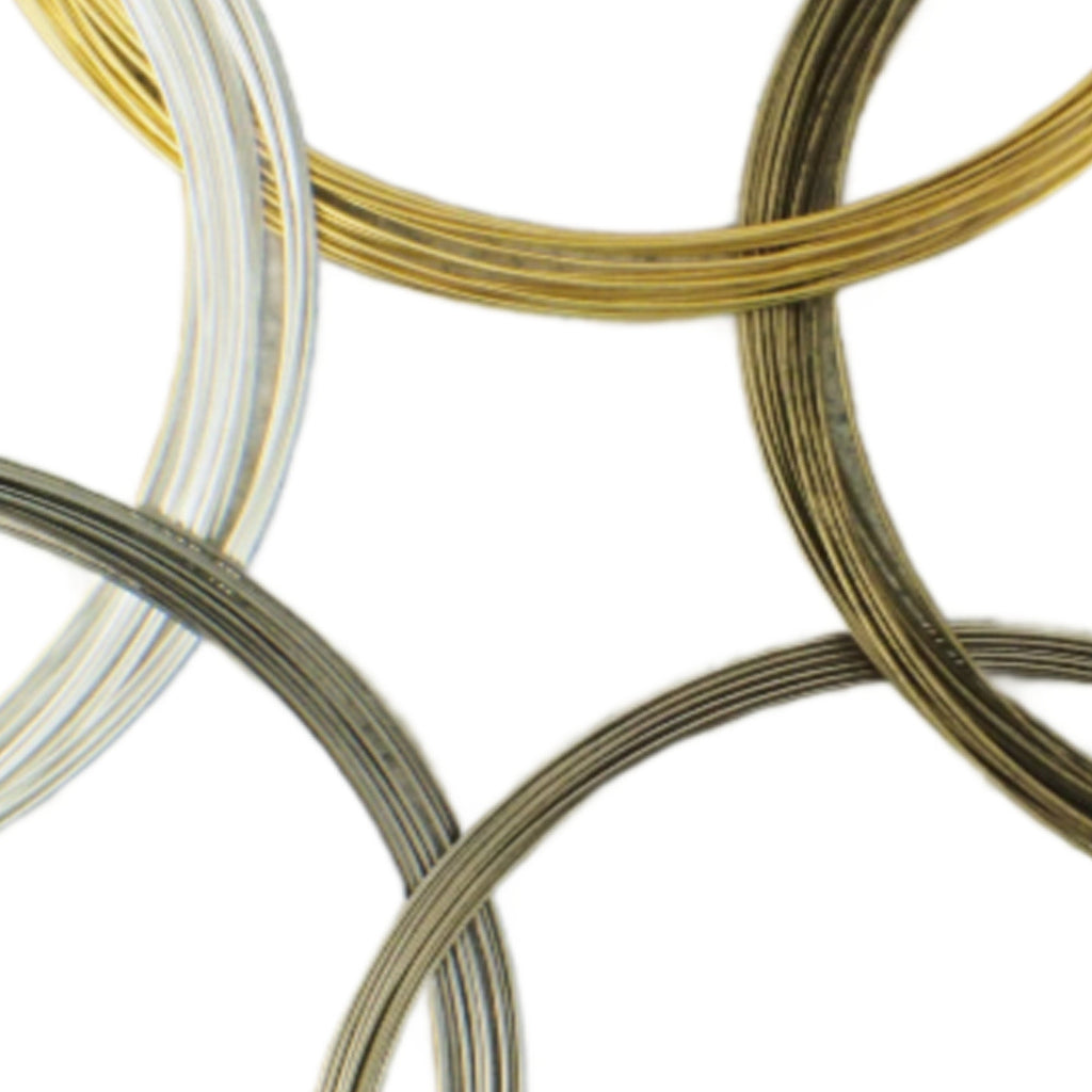 Best Necklace Memory Wire - Your Choice Rose Gold Plate, Silver Plate, Gold Plate, Stainless Steel, Gold Stainless Steel
