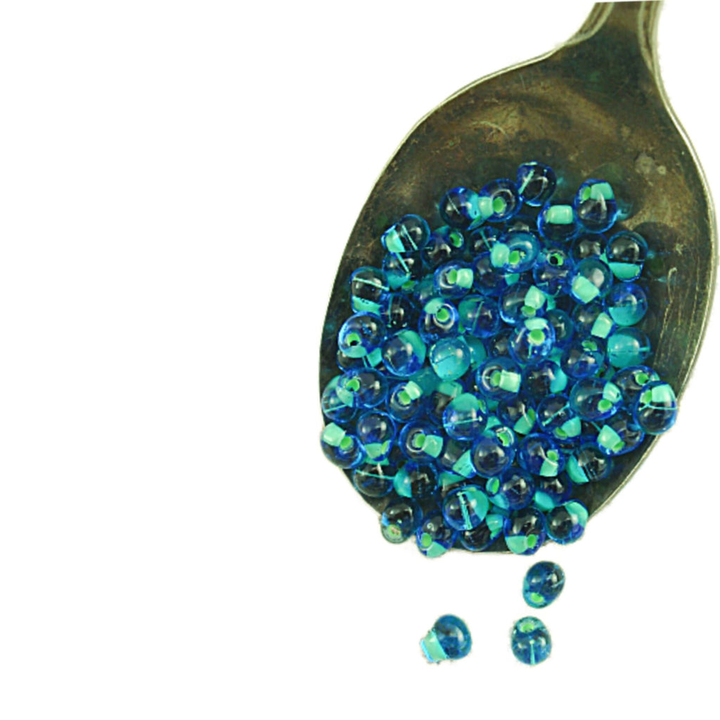 Mint Green Lined Sapphire Drop Beads 3mm X 4mm Miyuki Fringe