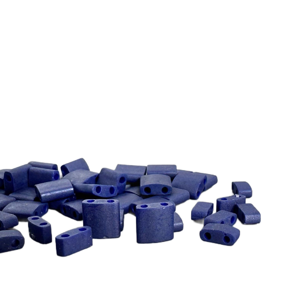 Miyuki 2075 Matte Opaque Cobalt Tila & Half Tila Beads - 100% Guarantee